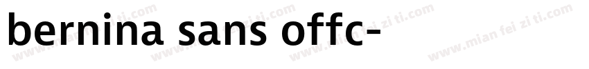 bernina sans offc字体转换